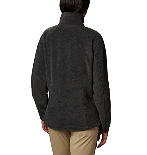 COLUMBIA Women's Benton Springs Full Zip Charcoal Heather Sp - Brand New