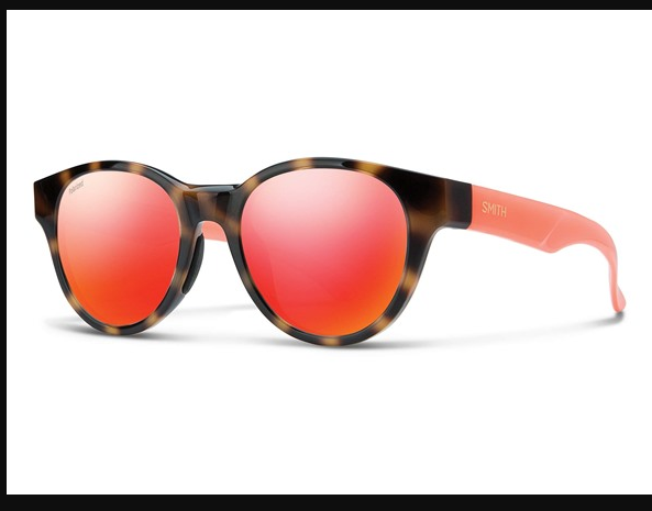 SMITH OPTICS SNARE POLARIZED 51-20-145 FRAME RED MIRROR 51MM - PINK-HAVANA/RED - Like New
