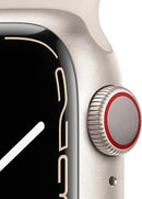 For Parts: APPLE WATCH SERIES 7 GPS+CELL 41mm STARLIGHT ALUM PHYSICAL DAMAGE CRACKED SCREEN