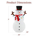 Best Choice Products 5ft Lighted Pop-Up Snowman Holiday Decoration B0BHH8LX6V - Brand New
