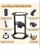 GREENER DIA. 11'' FIREWOOD KINDLING SPLITTER STAND COVER CAST STEEL MAN - BLACK - Like New