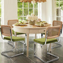 KROFEM Dining Chairs Set of 4 Modern Rattan Kitchen Chairs Mid Century Modern - Like New
