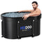 SUSBIE UPGRADE XL 129 GAL LARGE OVAL ICE BATH TUB FOR ATHLETES - BLACK - Like New