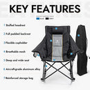 Dowinx Oversized Rocking Camping Chair, Fully Padded Patio Chair - Like New