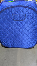 Hoolife Portable Steam Sauna Tent One Person Full Body Detox Spa Box - Blue - Brand New