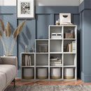 Furniture of America Seni Stackable Wood 4-Shelf Bookcase - White - Brand New