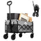 VOYSIGN COLLAPSIBLE WAGON FOLDING UTILITY CART 352LBS HEAVY-DUTY - Gray - Like New