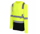 MAXIMUM SAFETY MEN'S ANSI CLASS 3 LONG-SLEEVE SAFETY SHIRT, XL, BLACK/YELLOW - Like New