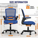 MIMOGLAD OFFICE CHAIR WITH ADJUSTABLE LUMBAR SUPPORT - ROYAL BLUE - Like New