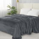 ELEGANT COMFORT LUXURY VELVETY SOFTNESS FUZZY PLUSH MICRO-VELOUR BLANKET GRAY - Brand New