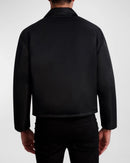 KARL LAGERFELD PARIS MEN'S CROPPED DOWN FILLED SHIRT JACKET, SIZE: MEN L - BLACK - Brand New