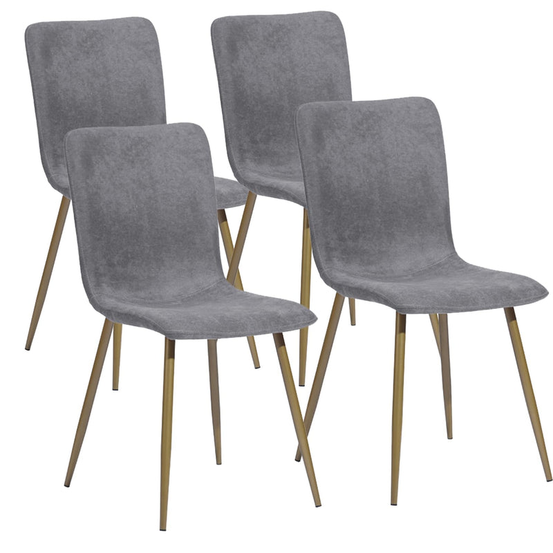 FurnitureR Modern Style Dining Chairs Set of 4 Comfy Side Chair with Fabric - Like New