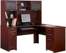 Realspace Magellan 59"W L-Shape Corner Desk 475958 - Classic Cherry Like New