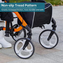 ELENKER 2 IN 1 10” ELENKER DELUXE MEDICAL ROLLATOR WALKER WALKING ORANGE - Like New