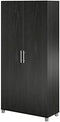 Ameriwood Home SystemBuild Camberly 36" Utility Storage Cabinet 3402335COM Black Like New