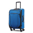 AMERICAN TOURISTER 4 KIX 2.0 EXPANDABLE SOFTSIDE LUGGAGE SPINNER WHEELS BLUE - Like New