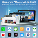 CARPURIDE W701 PLUS PORTABLE WIRELESS CAR STEREO, SUPPORT - Scratch & Dent