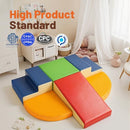 TODIBY 6-PIECE SOFT PU LEATHER TODDLERS CLIMBING TOYS - CLASSIC - Like New