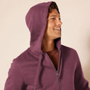 AMAZON ESSENTIALS MEN'S FULL-ZIP FLEECE HOODIE SIZE MEN XL BURGUNDY - Brand New