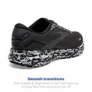 Brooks Men's Ghost 15 Neutral Running Shoe Ebony/Black/Oyster Size 9.5 - Like New