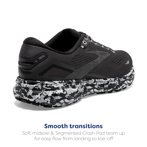 Brooks Men's Ghost 15 Neutral Running Shoe Ebony/Black/Oyster Size 9.5 - Like New