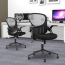 SMUG OFFICE COMPUTER GAMING DESK CHAIR ERGONOMIC MID-BACK MESH ROLLING - BLACK - Like New