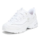 150541 Skechers Women's D'Lites Winning Choice White/Silver Size 5 - Brand New