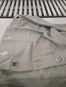ELINGEN LTD GRAY LIVING ROOM CURTAINS 100" LENGTH 1 PANEL SET ROD POCKET - GRAY - Like New