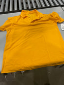 GALAXY BY HARVIC XL POLO SHORT SLEEVE SIZE: MEN XL - MUSTARD YELLOW ORANGE - Brand New