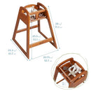 ECR4KIDS ASATT HIGH CHAIR, TODDLER CHAIR - DARK WALNUT - Like New