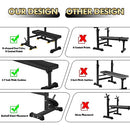 CANPA Olympic Weight Bench Squat Rack Workout Bench Adjustable Barbell - Black - Like New