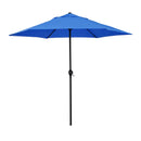 ASTELLA 9' RD CRANK OPEN TILTING MARKET UMBRELLA, ECO906D709-P01 - PACIFIC BLUE - Like New