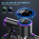 BIEIAO CORDLESS VACUUM CLEANER WITH LED DISPLAY, 6 IN 1 LIGHTWEIGHT - PURPLE - Like New