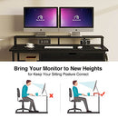 Rolanstar Computer Desk with Monitor Shelf and Drawer B099SBD79V - Black - Brand New