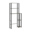 FURINNO TURN-N-TUBE OVER THE TOILET STORAGE FRENCH OAK GRAY/BLACK - Like New