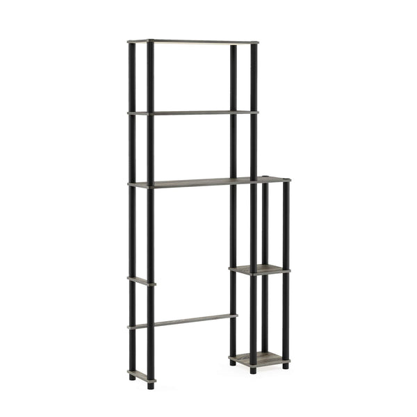 FURINNO TURN-N-TUBE OVER THE TOILET STORAGE FRENCH OAK GRAY/BLACK - Like New