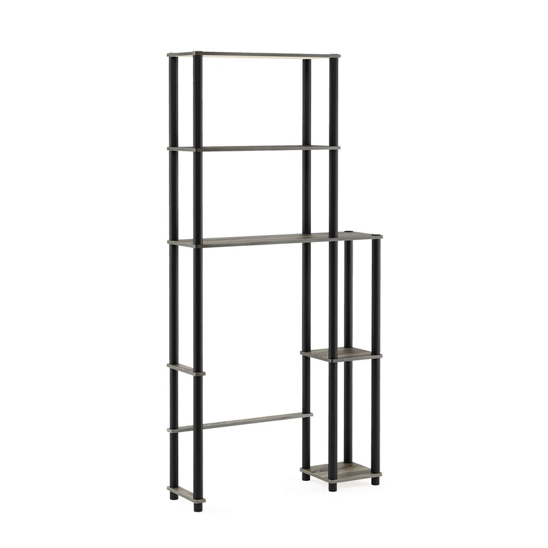 FURINNO TURN-N-TUBE OVER THE TOILET STORAGE FRENCH OAK GRAY/BLACK - Like New