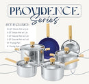 CONCORD Providence Series 10 Pieces Stainless Steel Cookware Set - NEW - Brand New