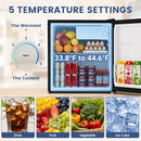 BANGSON 1.7 Cu.Ft Mini Fridge with Freezer for Dorm Office,Black - Brand New