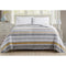 PLAZATEX Brea Printed Luxurious Ultra Soft Lightweight Blanket 102" x 90" - Like New
