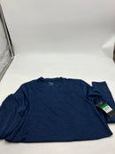 GALAXY BY HARVIC PULLOVER HEATHER KNIT SHIRT MEN'S - SIZE: MEN L - NAVY - Brand New