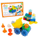 JELLY BLOX CONSTRUCTION DUMP TRUCK SET 30 PIECES TODDLER PRESCHOOL - MULTICOLOR - Like New