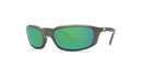 COSTA DEL MARBRINE Green Mirror Gray Frame Polarized Polycarbonate Sunglasses - Like New