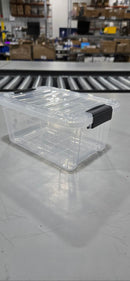 SUPERIO STORAGE BINS, SLIM & STACKABLE, BPA-FREE,ODORLESS, 1.85QT(1.75L) - BLACK - Brand New