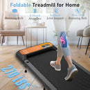 XJIPL WALKING PAD TREADMILL WITH HANDLE BAR 2.5HP 270 LBS N4054FS - BLACK - Like New