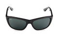 RAY BAN RB4154 57MM RECTANGLE SUNGLASSES BLACK FRAME BLACK LENSES - BLACK - Like New