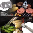 HOME-COMPLETE 16-PC BBQ GRILL TOOLS SET - SILVER - Like New