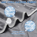 INHAND COOLING BLANKET QUEEN SIZE DOUBLE SIDED COOLING BLANKETS - INK GRAY - Like New