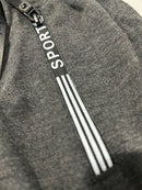 G-MAN GREY SPORTS DRAWSTRING SWEAT PANTS - SIZE: MEN M - GRAY - Brand New