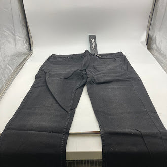 7GROOVE MEN'S JEANS STRAIGHT DENIM - SIZE: MEN 38/32 - BLACK WASHED - Brand New